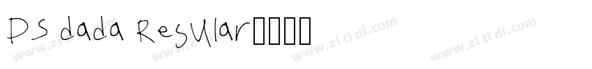 DS dada Regular字体转换